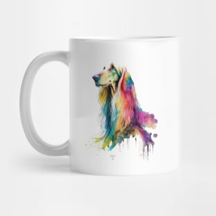 Afghan Hound Dog In Watercolor & Pen Mug